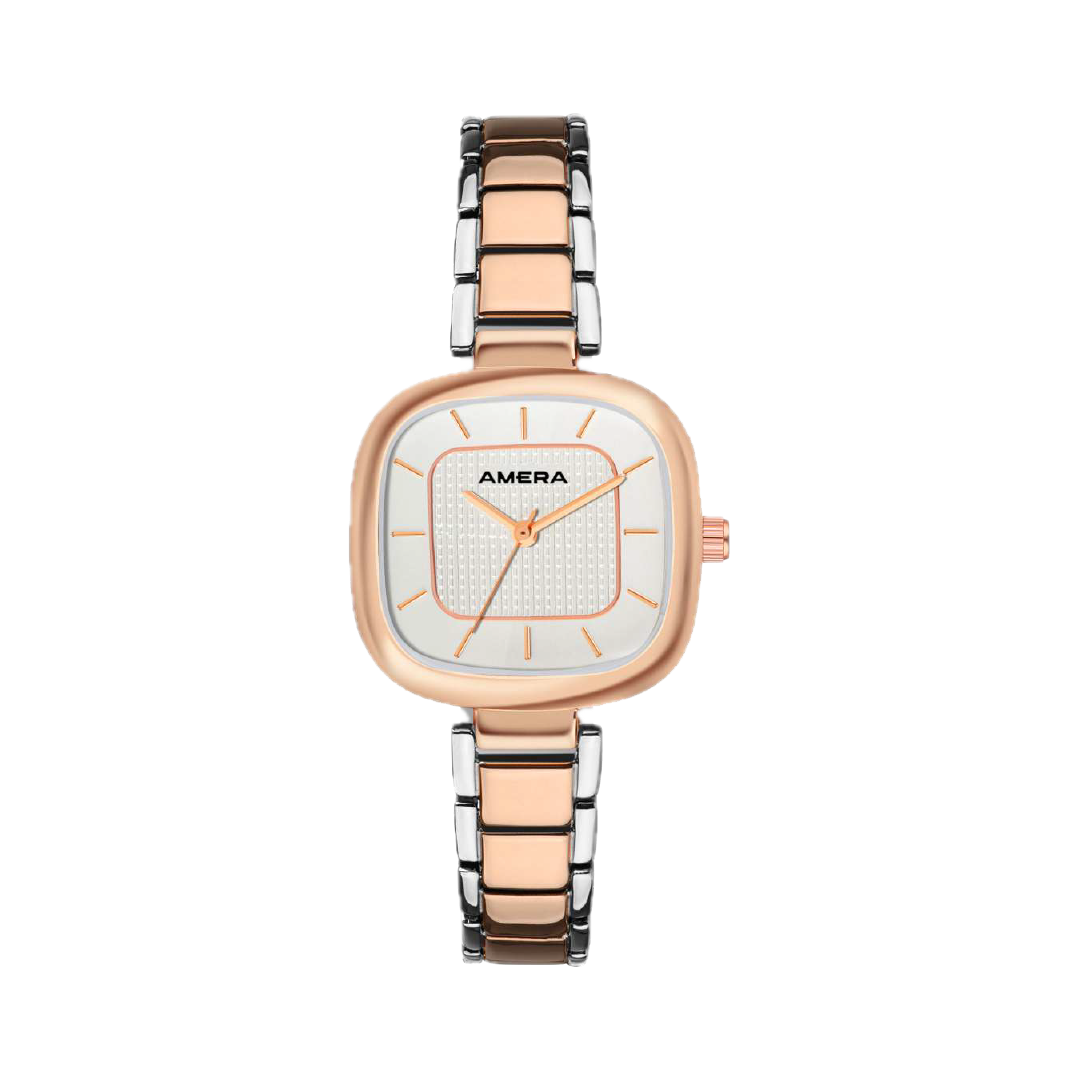 AMERA Rose Gold Textured Dial Women’s Watch