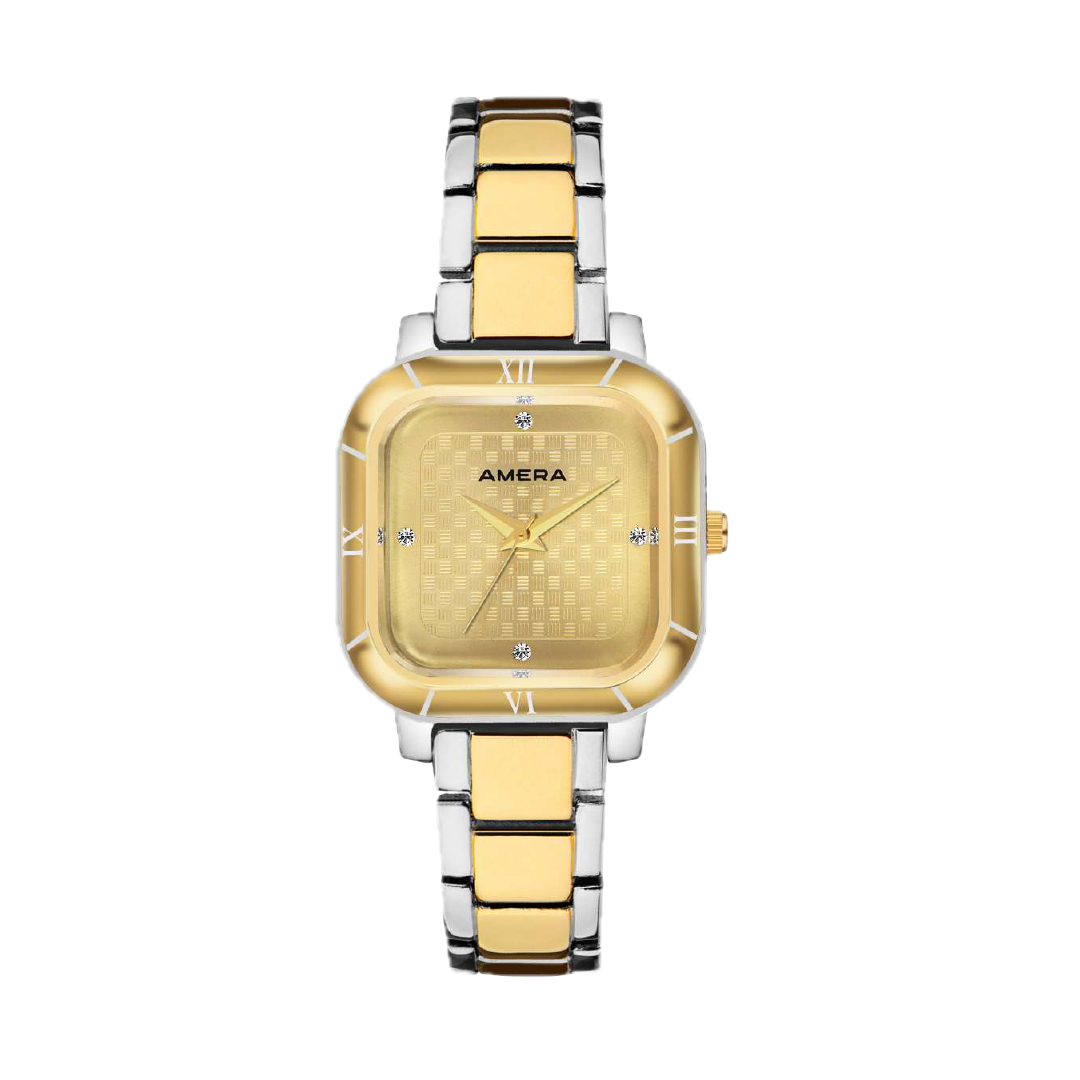 AMERA Rose Gold Square Dial Women’s Watch