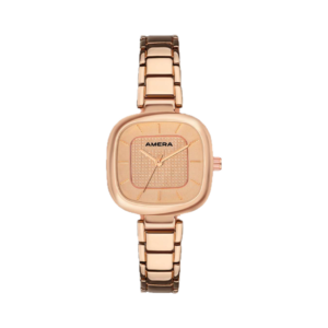 AMERA Rose Gold Textured Dial Women’s Watch